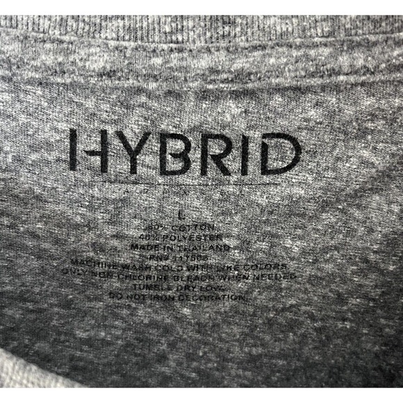 Hybrid Keep Calm Party On Abe Lincoln Short Sleeve T-Shirt Mens Size Large Gray - Picture 4 of 6